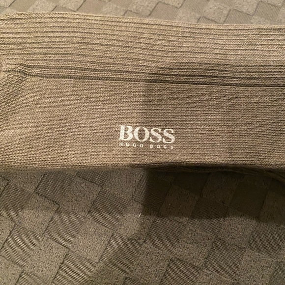 Hugo Boss Gray Ribbed Socks - Picture 3 of 4
